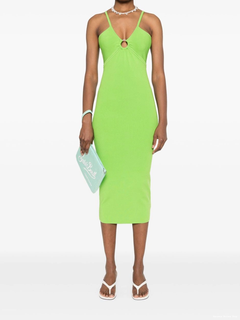 Affordable midi Women Versace sleeveless dress cut-out 0716
